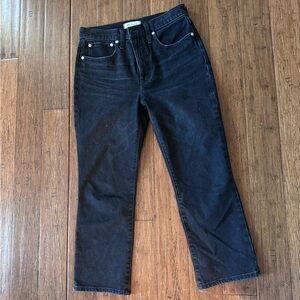 Madewell Black Denim Slim Demi Boot Jeans from Madewell Size 28P